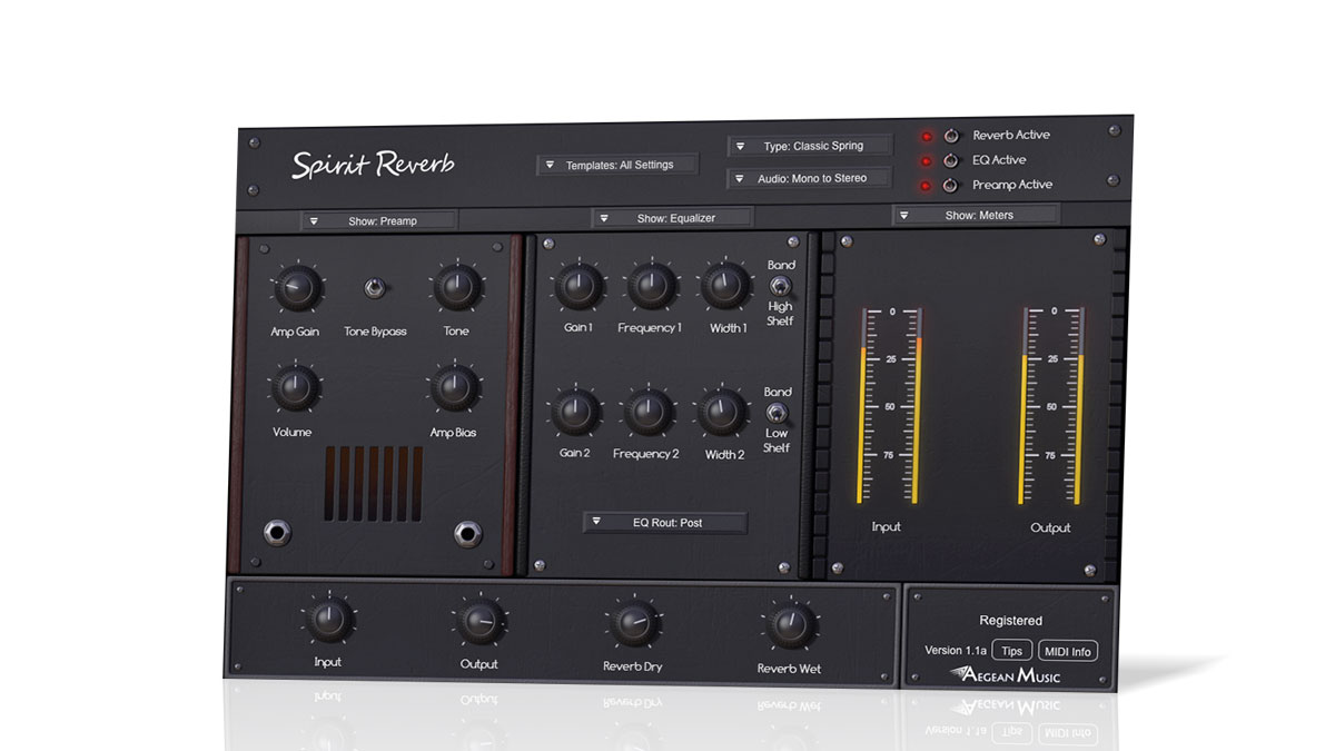 Spirit Reverb is presented in a large and - it has to be said - potentially confusing interface