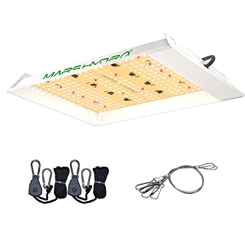 Mars Hydro Ts600 100w Led Grow Light for Beginners, New Diodes Layout Full Spectrum Growing Lamps for Indoor Plants Hydroponic Seed Starting Vegetables Bloom in 2x2 Grow Tent