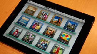 Apple iPad e-book menu