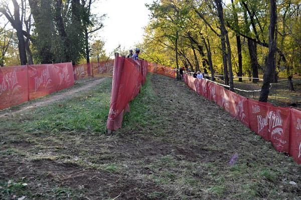 The off-camber section following the 180-degree turn will be a tricky affair.