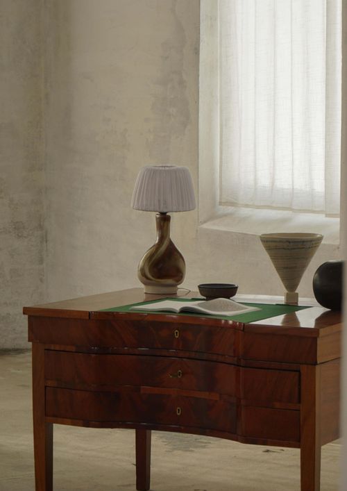 Axella Stent&oslash;j | Danish Sculptural Stoneware Table Lamp 1960s&ndash;70s