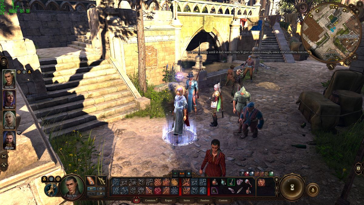 Baldur's Gate 3 with upscaling