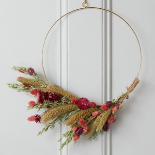 A DIY autumn wreath