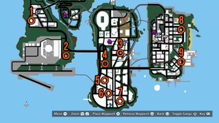 GTA 3 Espresso 2 Go map stalls locations
