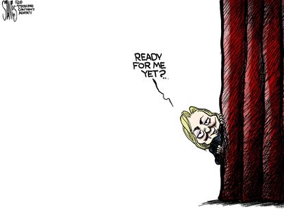 Political Cartoon U.S. Hillary Clinton 2020 Race Trump Impeachment