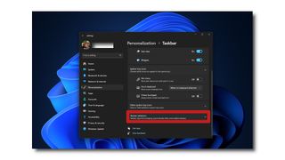 Windows 11 enable Show Desktop button in Taskbar steps