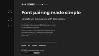 Fontjoy is an intelligent free service for font pairing