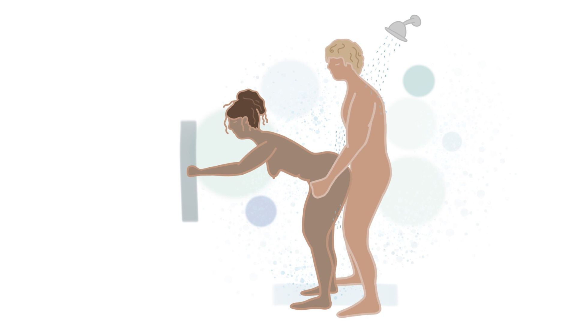 Shower sex position