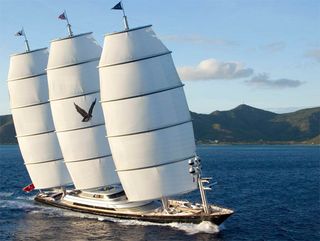 America's Cup charter: The stunning superyacht Maltese Falcon at full sail