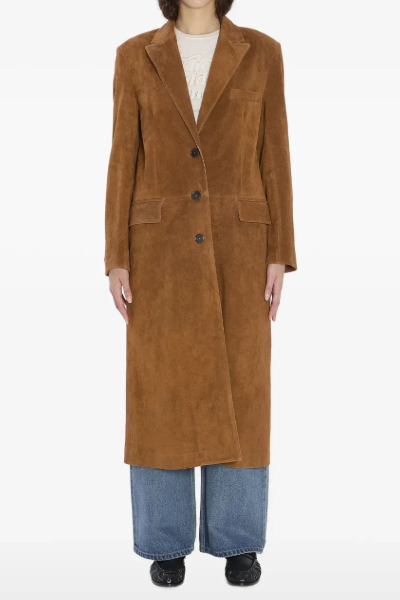 Arma, Suede Leather Coat 