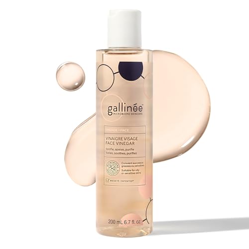 Gallin&eacute;e - Face Vinegar - Face Toner for Refined Pores - With Hibiscus Infused Apple Cider Vinegar &amp; Prebiotics - Dermatologically Tested Skincare - for Oily &amp; Sensitive Skin - Also in Travel Size