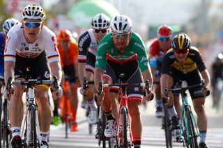 Andre Greipel finishes third in the opening stage of the 2017 Giro d'Italia