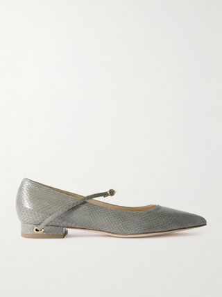 Lorenzo 20 Snake Leather Flats