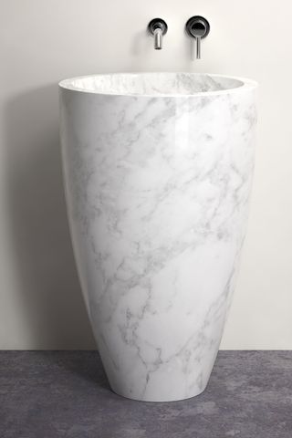 pietra Carrara marble basin, £1,495, Lusso stone