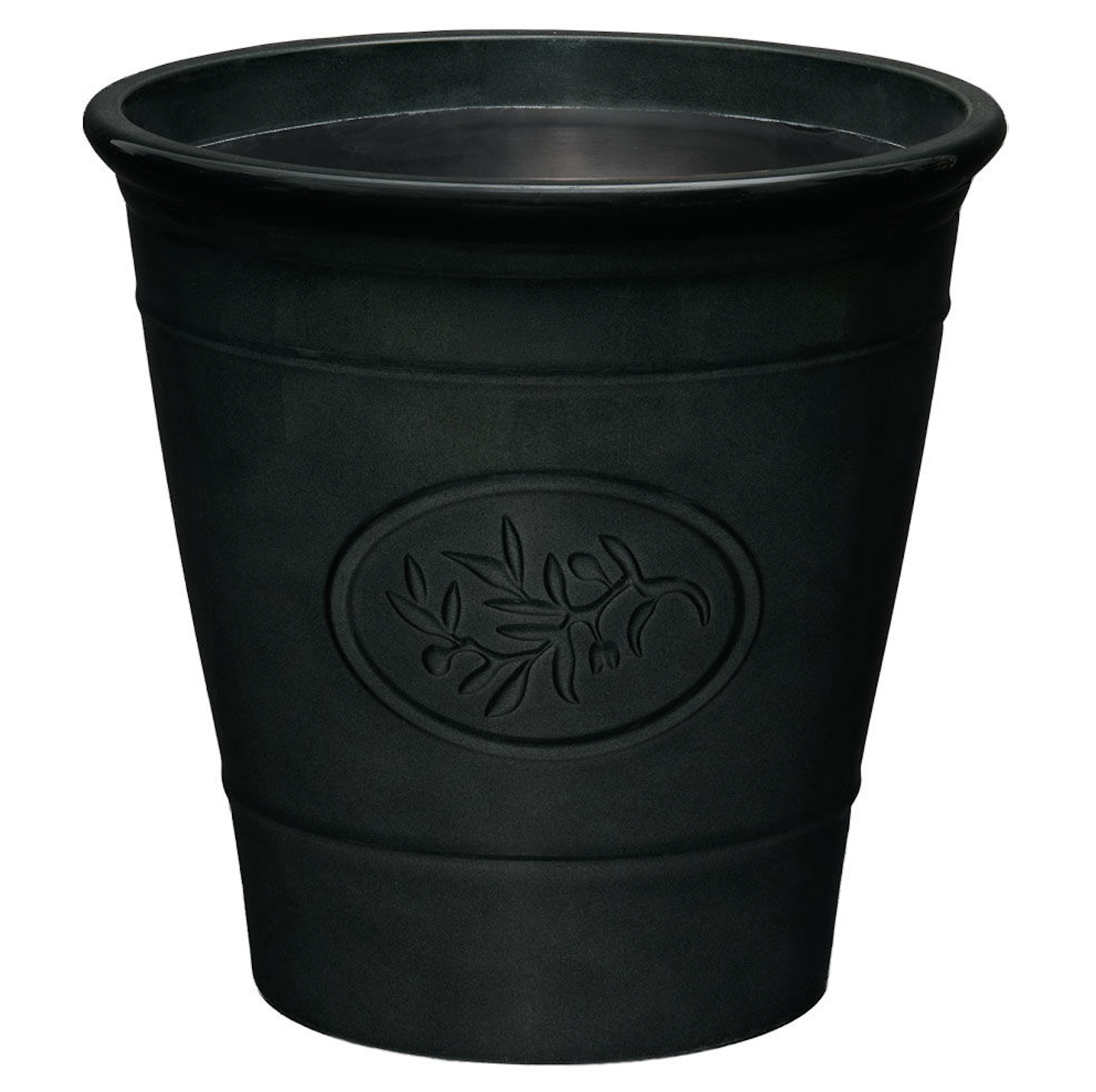 Belavi Black Resin Planter - L