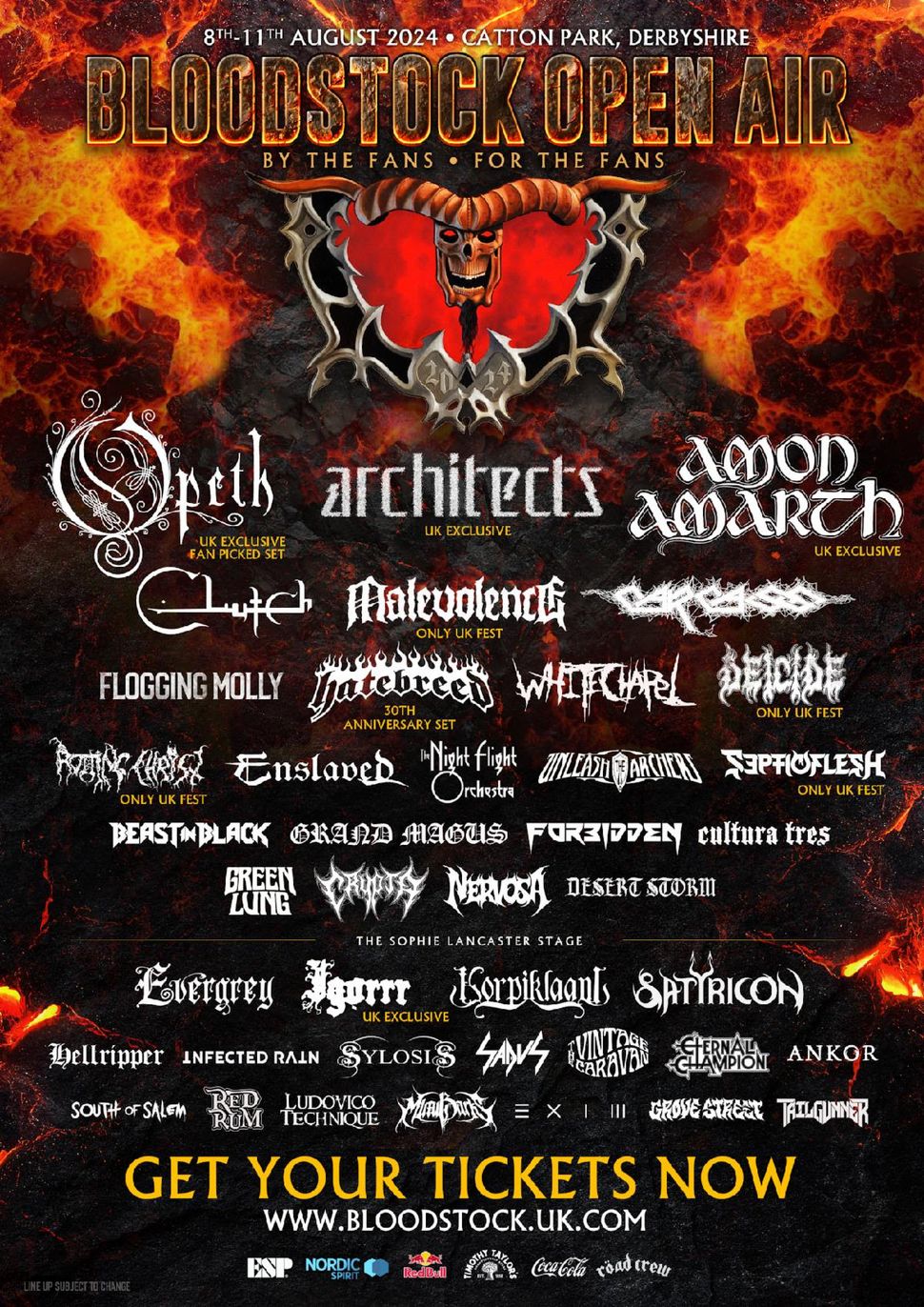 Bloodstock festival adds Carcass, Sylosis, Satyricon and more to 2024