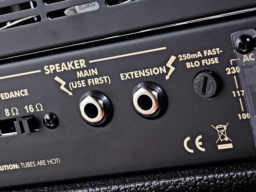 The Tweaker can handle two extension cabs to fill out your sound.