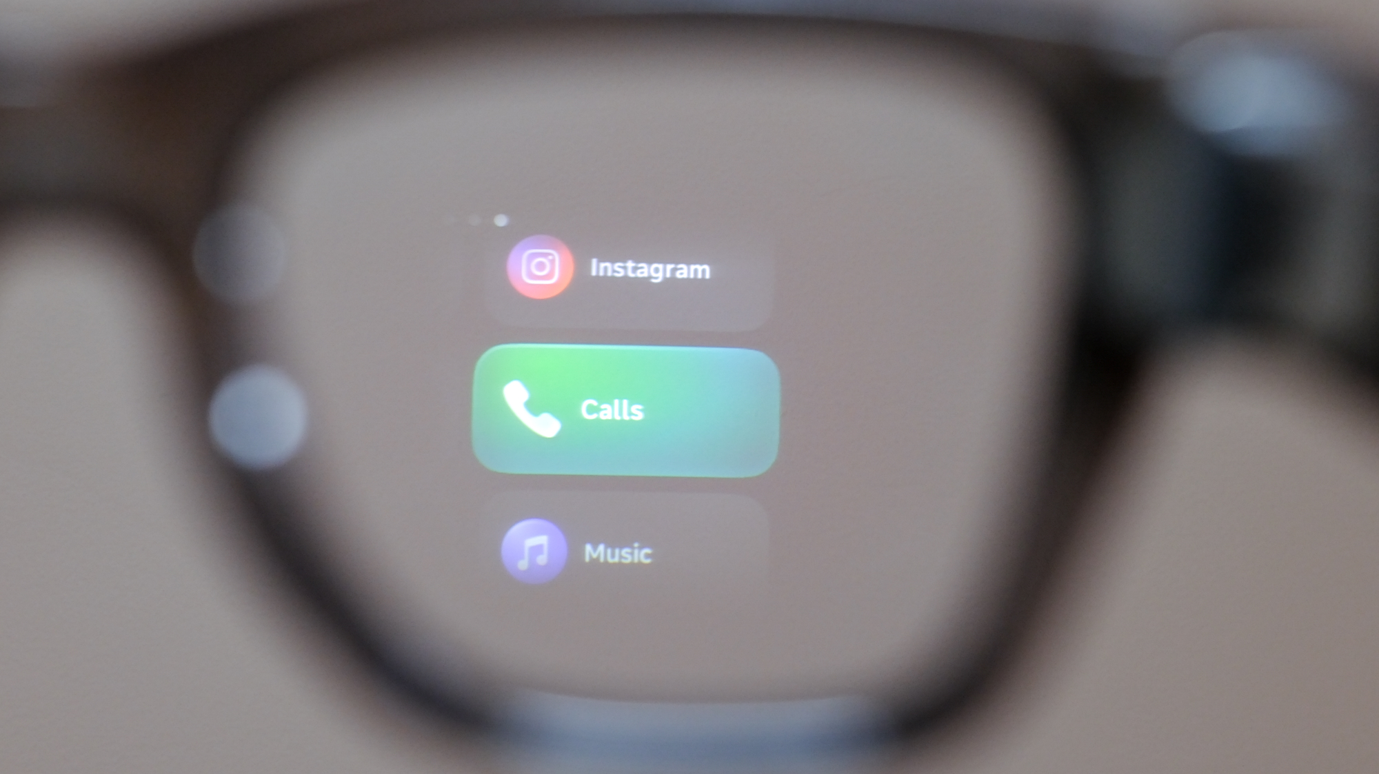 Meta Ray-Ban Display screen