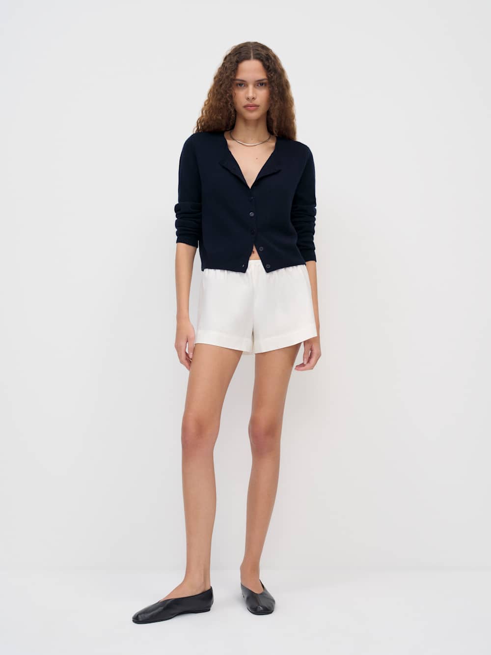 Clara Cashmere Crew Cardigan