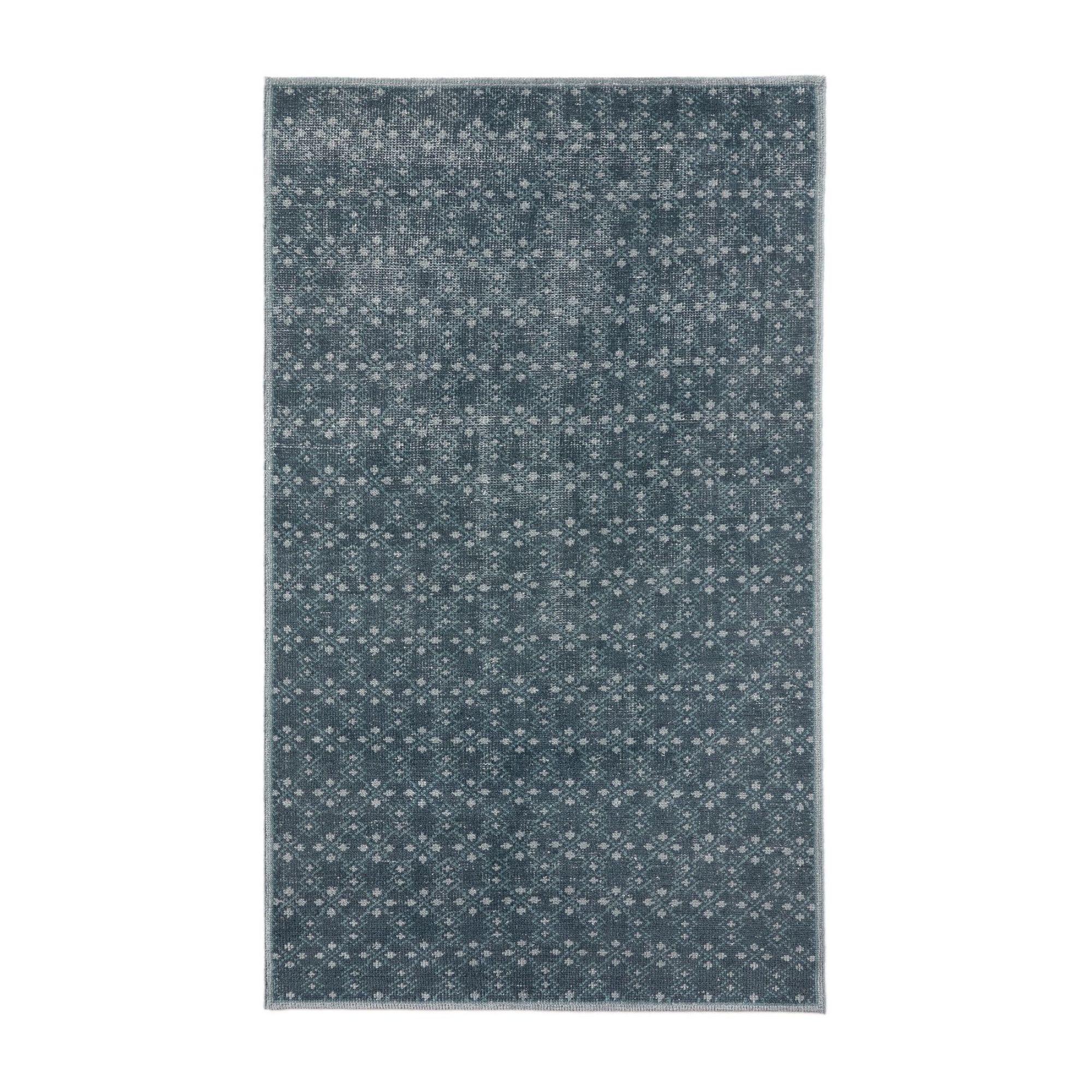 Kendall Hand-Knotted Wool Rug (Navy) 5' x 8'