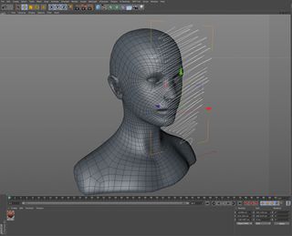 Draw your path spline and make sure it is has enough control points to be able to follow the base mesh geometry, to avoid intersections.