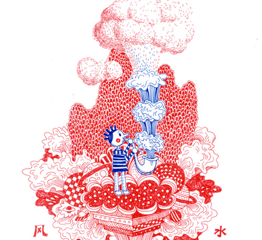 Lei works across multimedia, graphic design, illustration, graffiti and music