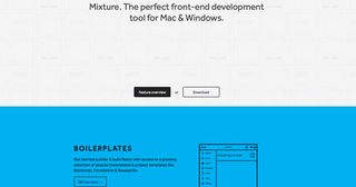 This year, Giltsoff has worked on a new home page for Mixture, a front-end development tool for Mac & Windows