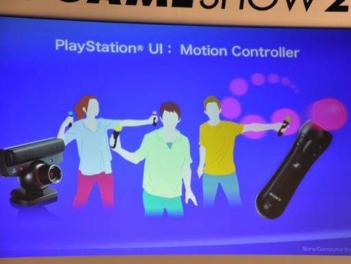 The PS3 motion controller - looks a bit like an old Zipstick without the base.