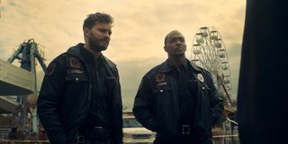 Jamie Dornan and Anthony Mackie in 'Synchronic'