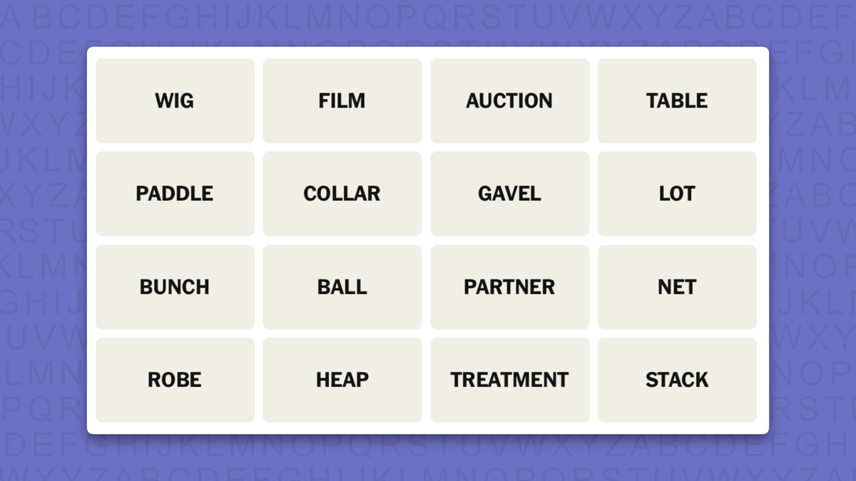 NYT Connections hints for game 1211 on a purple background