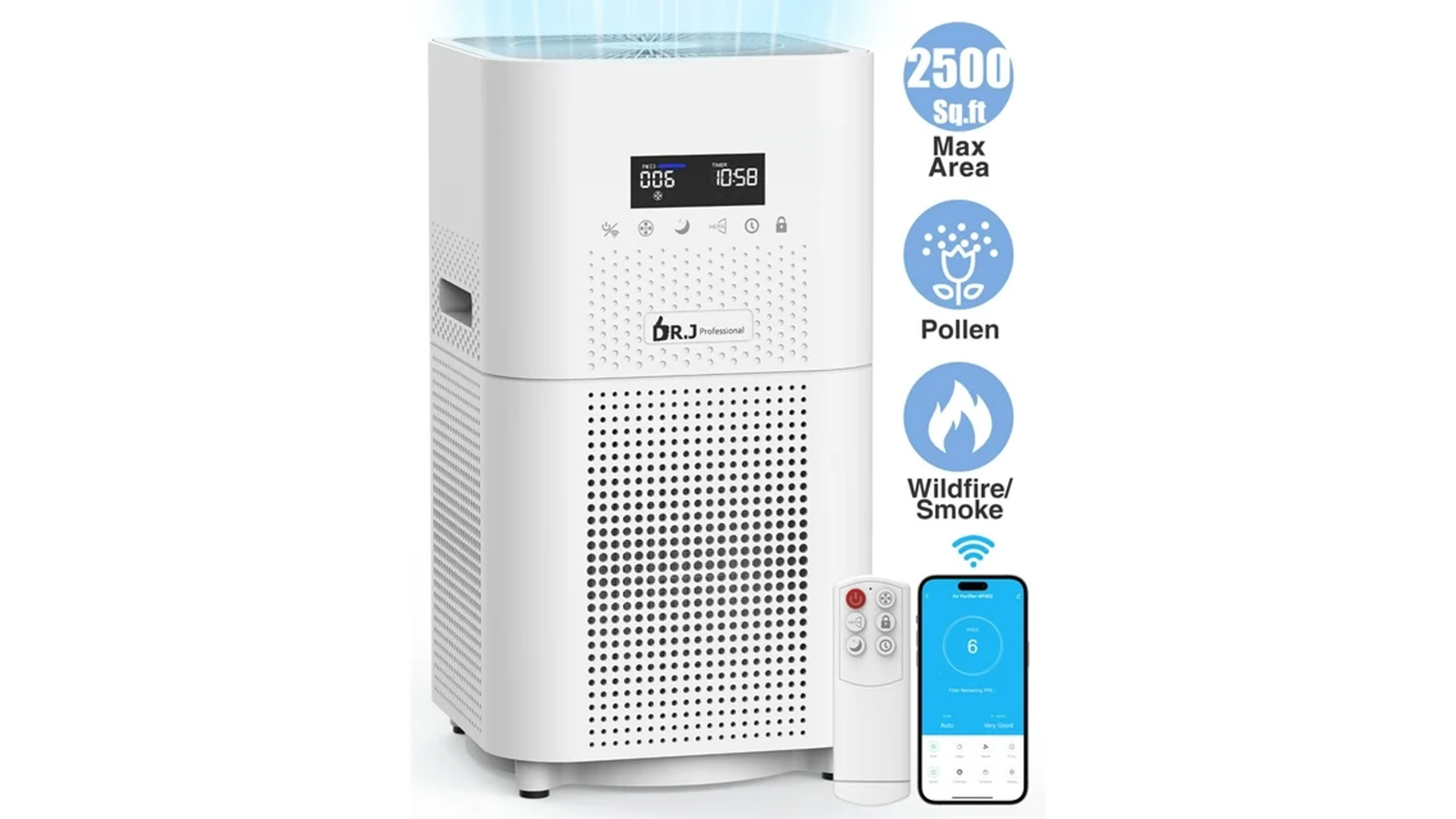 Save more than 50% on this Wi-Fi-enabled air purifier at Walmart