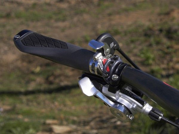 We had to flip our PushLoc remote lever upside-down for a better fit with our selected components but the lever was still easy to access on the fly