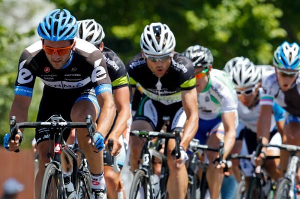 Nathan Haas did plenty of team work during stage 4.