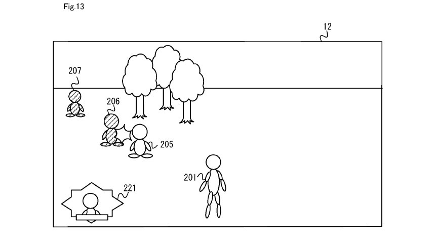 Patent images showing "summon a character and let it fight another"