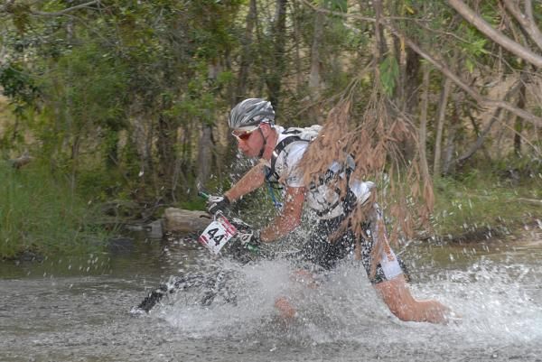 Heavy rains added an extra challenge for stream crossings.