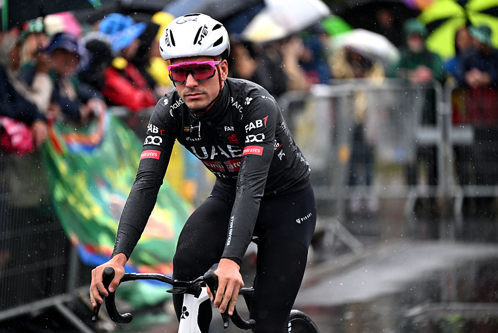 LAUWIN-PLANQUE - JULY 06: Joao Almeida of Portugal and UAE Team Emirates - XRG prior to the 112th Tour de France 2025, Stage 2 a 209.1km stage from Lauwin-Planque to Boulogne-sur-Mer / #UCIWT / on July 06, 2025 in Lauwin-Planque, France.
