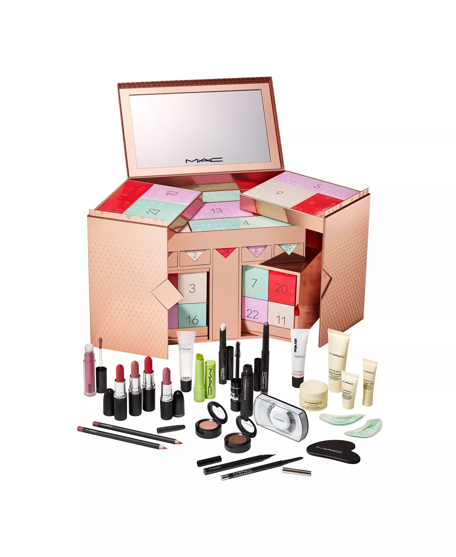 MAC Cosmetics 24 Mini Must-Haves Makeup & Skincare Advent Calendar Set