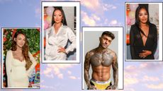 2021 Love Island contestants (L-R): Abigail Rawlings, Sharon Gaffka, Dale Mehmet and Rachel Finni 