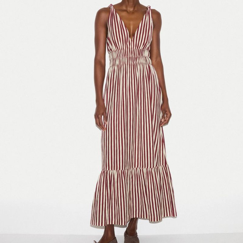 striped sun dress