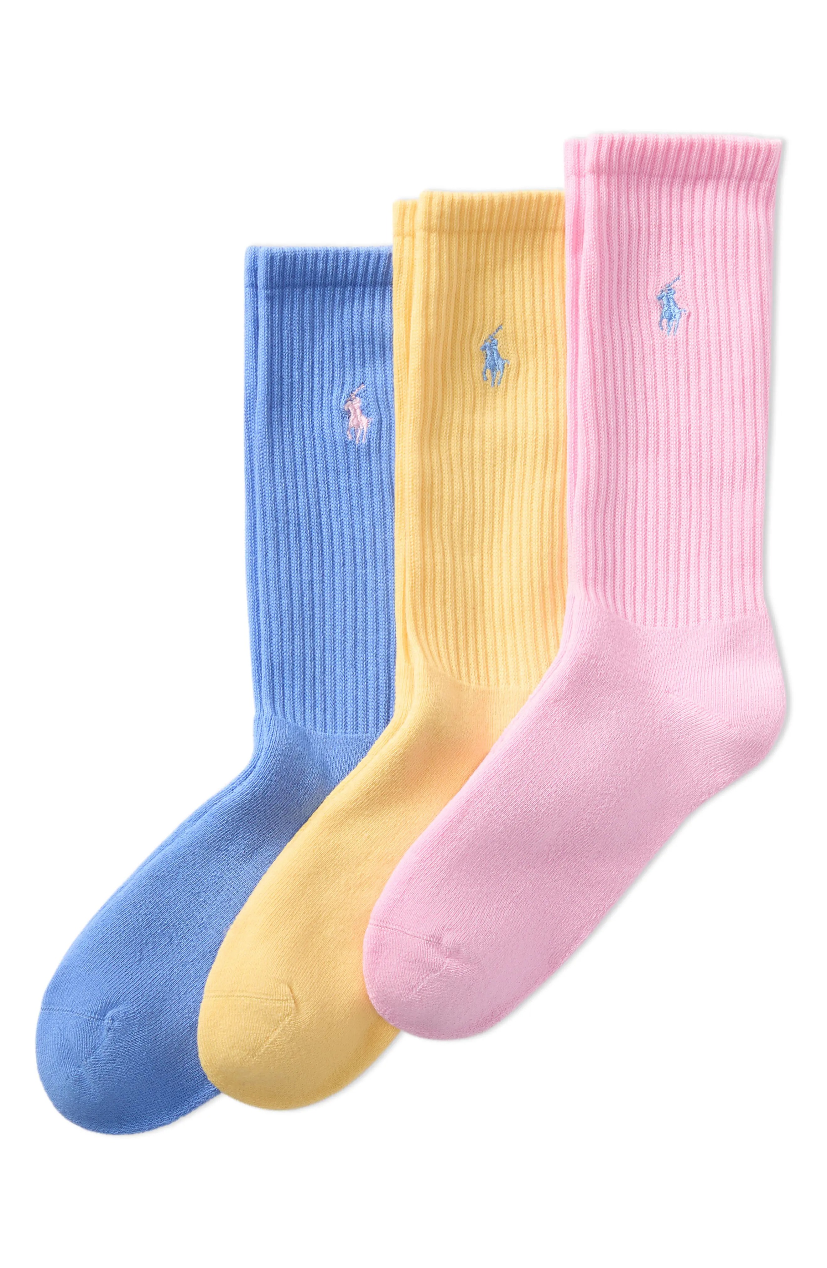 Polo Ralph Lauren, 3-Pack Crew Socks
