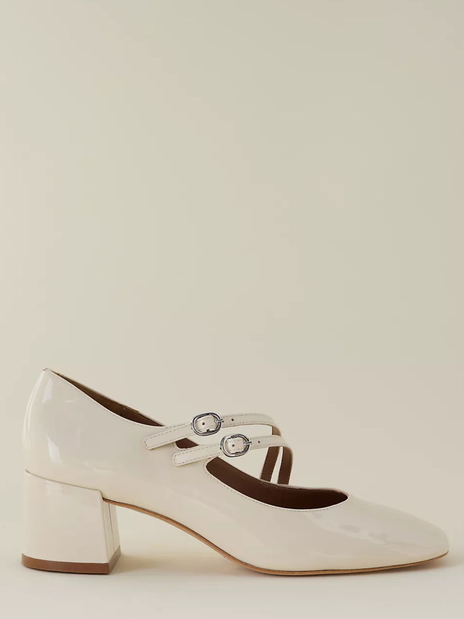 Vicenza Asymmetric-Strap Mary Jane Heels