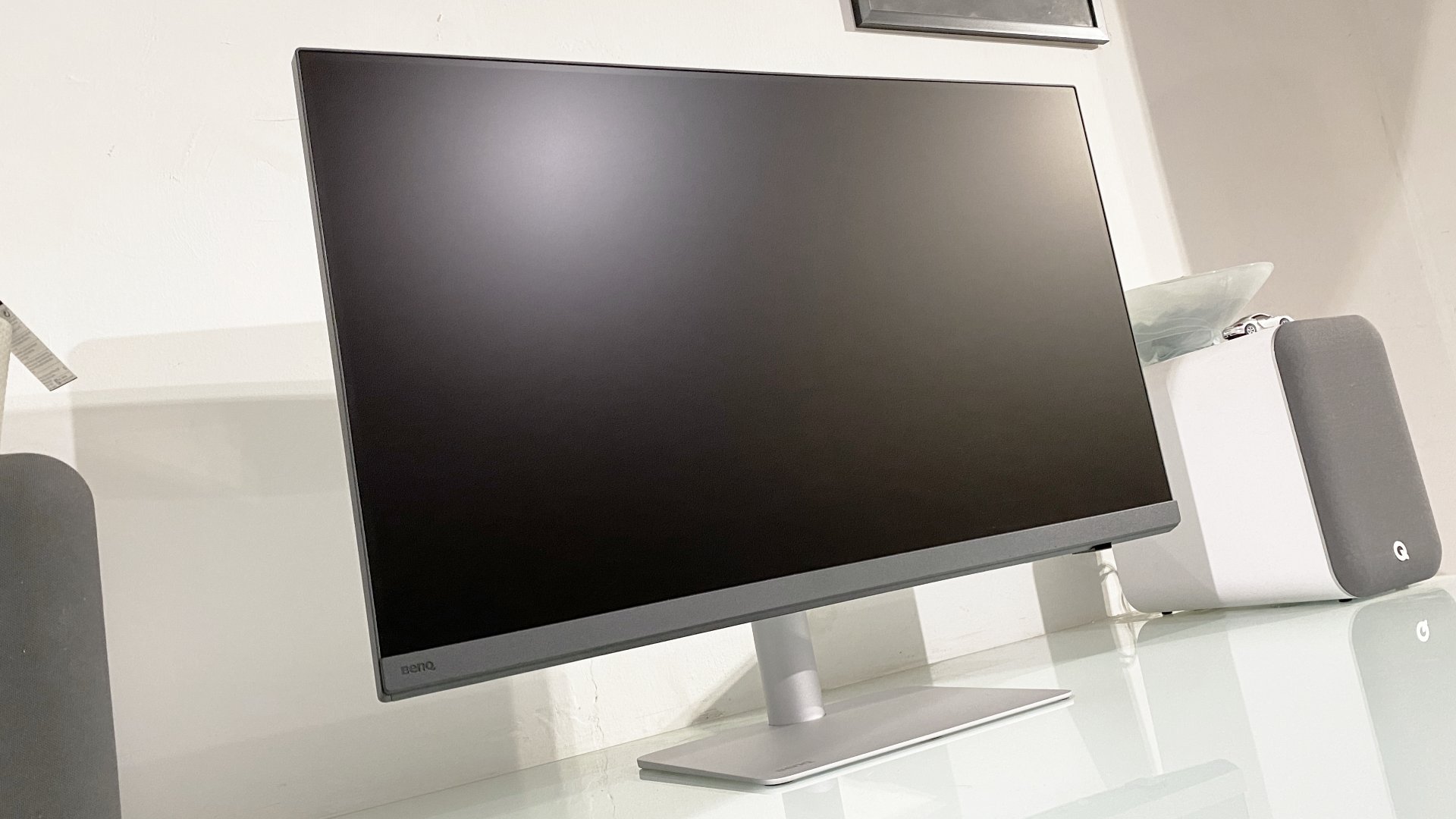 BenQ PD3226G monitor during our review process