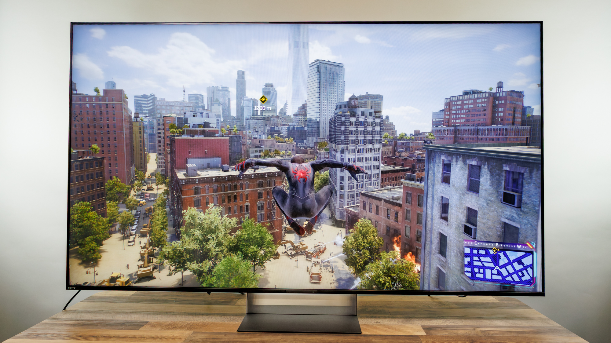 Sony Bravia 9 II TV on a desk