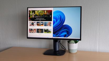 Alienware AW2725Q monitor from the front