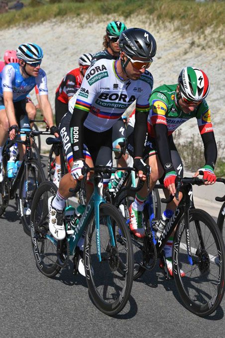 Peter Sagan in action in Tirreno-Adriatico