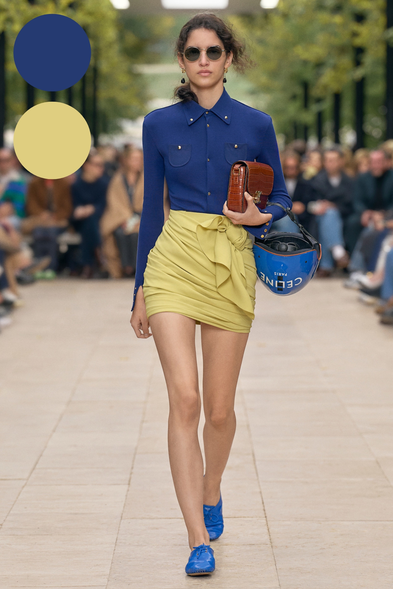 Celine blue and tan summer fashion colour combinations 2026
