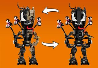 Lego Venomized Groot can be built one of two ways: half Venom, and full Venom.