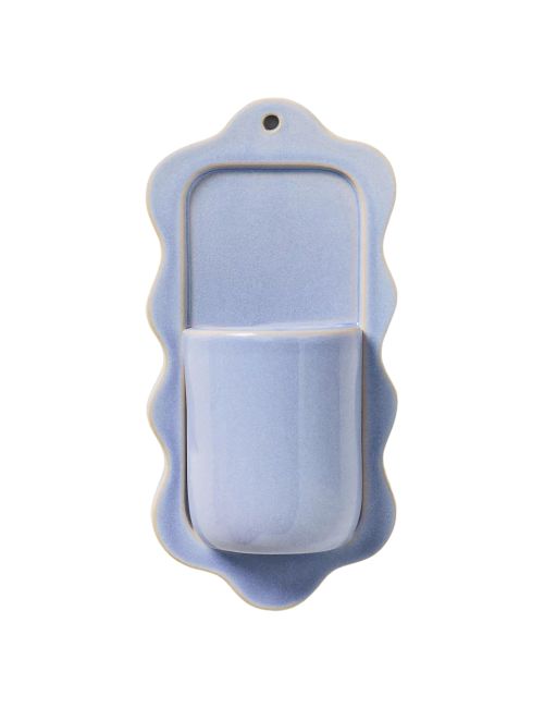 Stoneware Wiggle Wall Vase