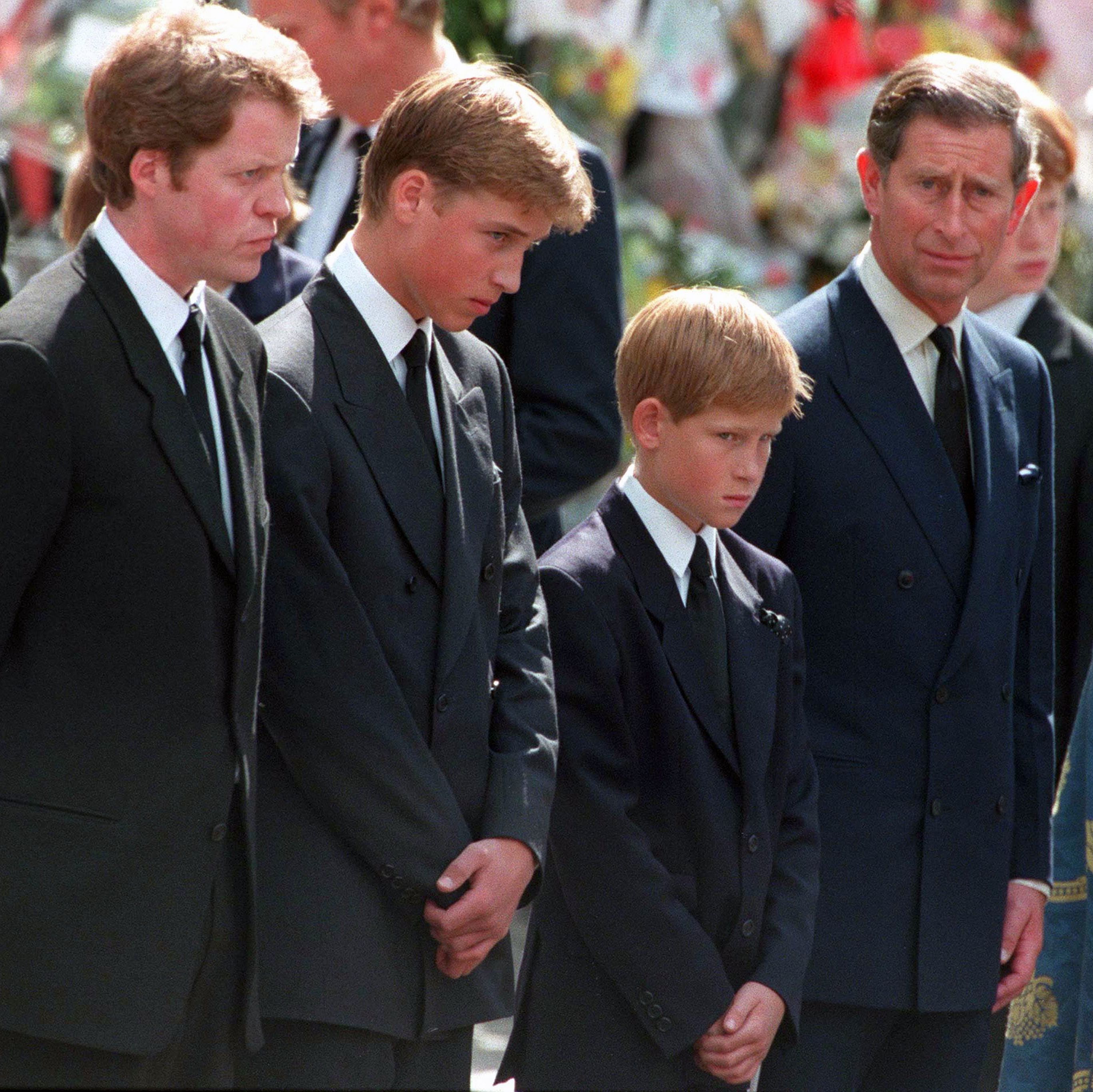 Princess Diana Funeral William And Harry Crying