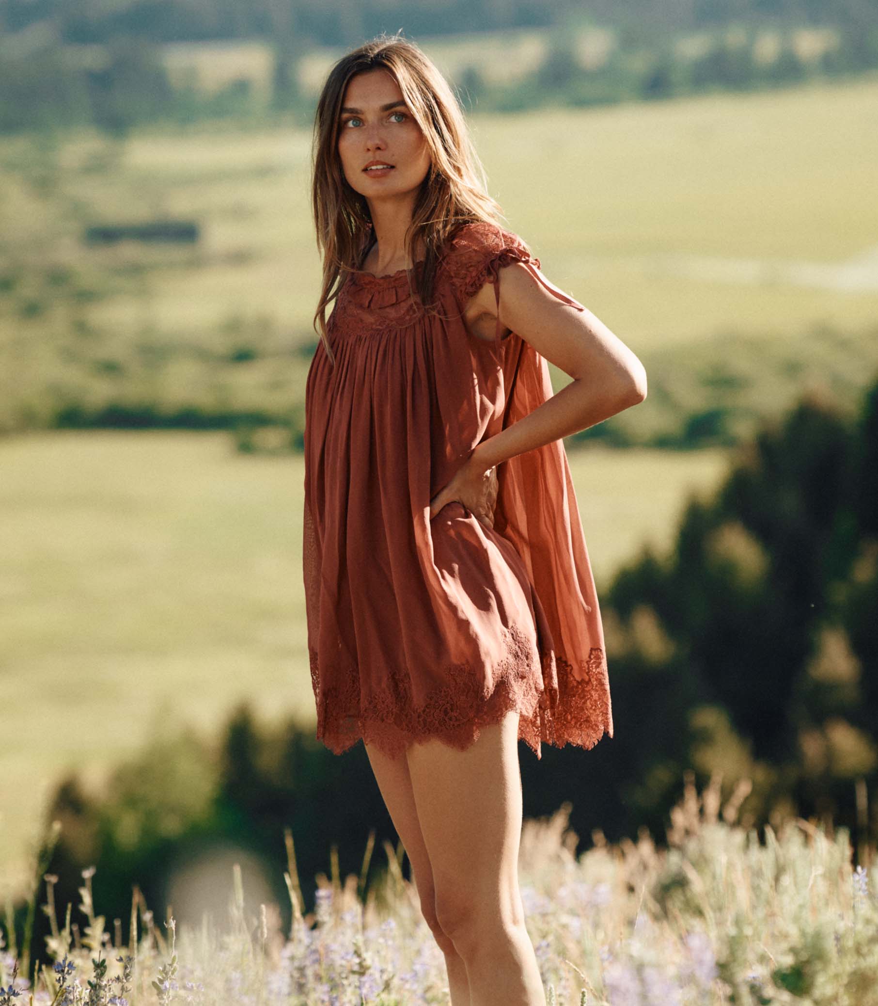 Genevieve Dress -- Vieux Rose